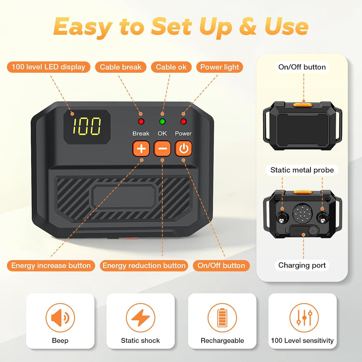 Electric Fence for Dog,2026 Underground Dog Fence System,2 x Collar