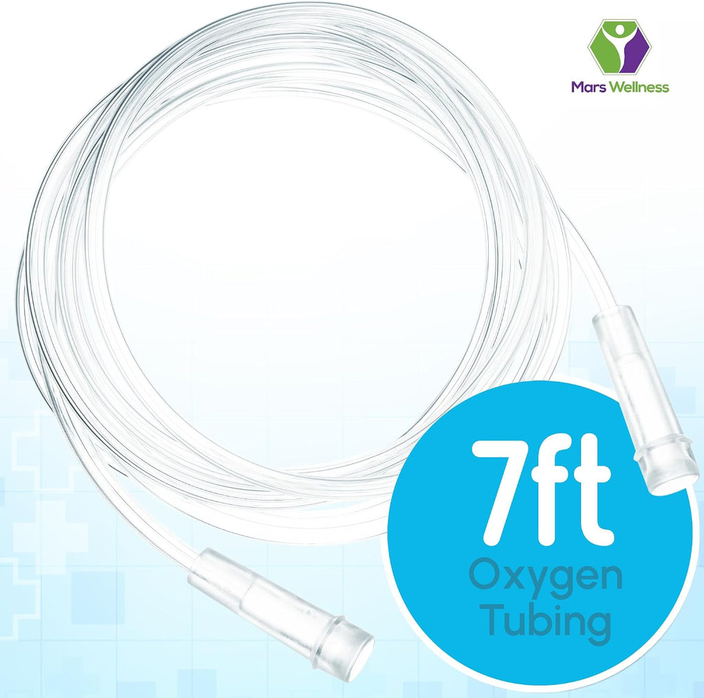 Oxygen Tubing - Clear Crush Resistant Oxygen Tubes - 7 Foot