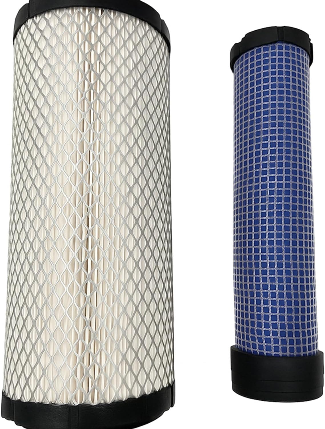 2 Sets 11013-7044 Air Filter, 11013-7045 Inner Air Filter compatible with Kawasaki FX850V FX730V FX691V FX801V FX751V FX1000V FH680V Fits Kohler C940-C980, CH18-CH1000
