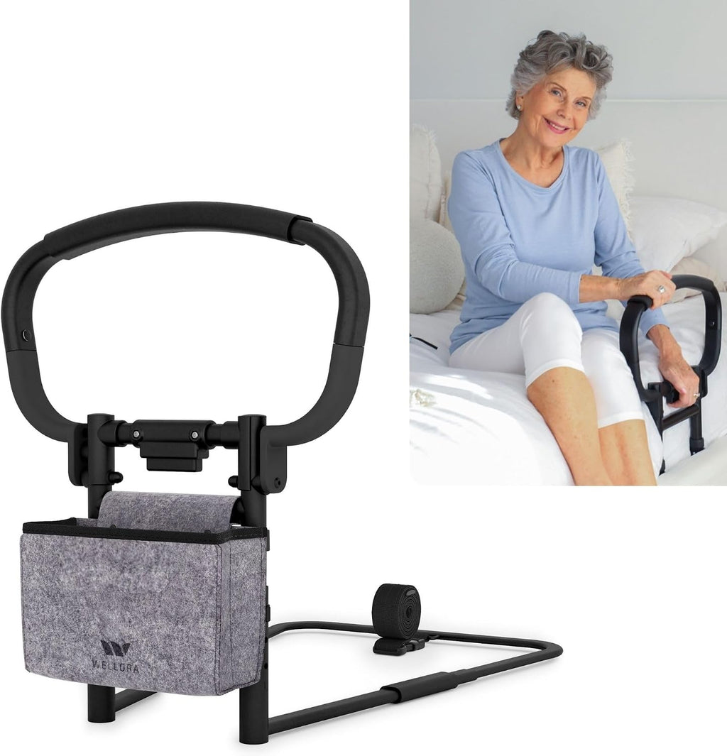 Sturdy Bed Rails for Elderly Adults Safety - Foldable & Adjustable Bed Rail - Supports up to 330lbs - Fit King
