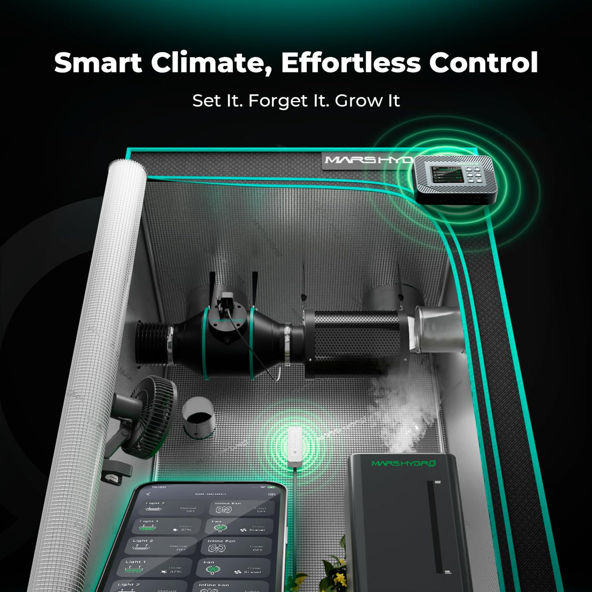 MARS HYDRO iControl Controller for Grow Tent Plant Cycle with App Control