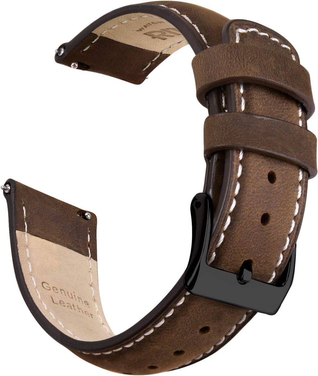 Christmas Gift Quick Release Leather Watch Bands Genuine Watch Straps for Men Women Top Grain Leather Watch Strap