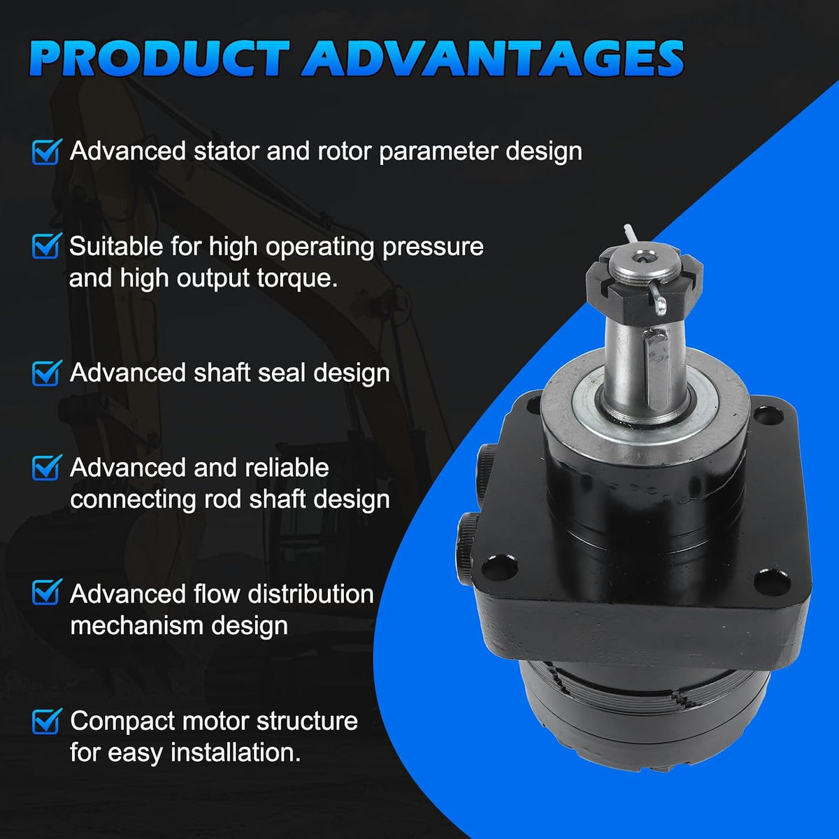 TF0240US080AA Hydraulic Motor Replacement Parker for John Deere