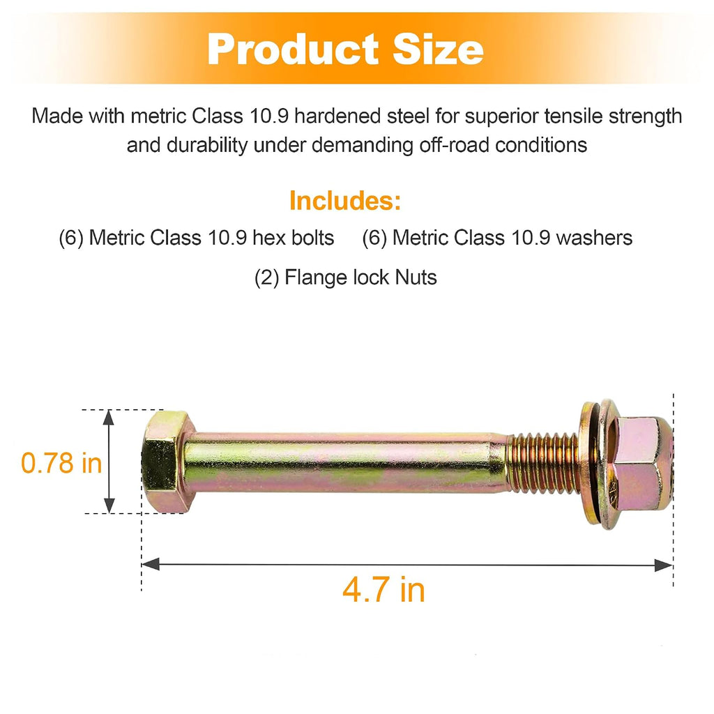Rear Leaf Spring and Shackle Bolts fit for Jeep Cherokee XJ 1984-2001