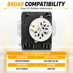 WPW10185992 Dryer Timer Replacement for Whirlpool, Maytag and Amana