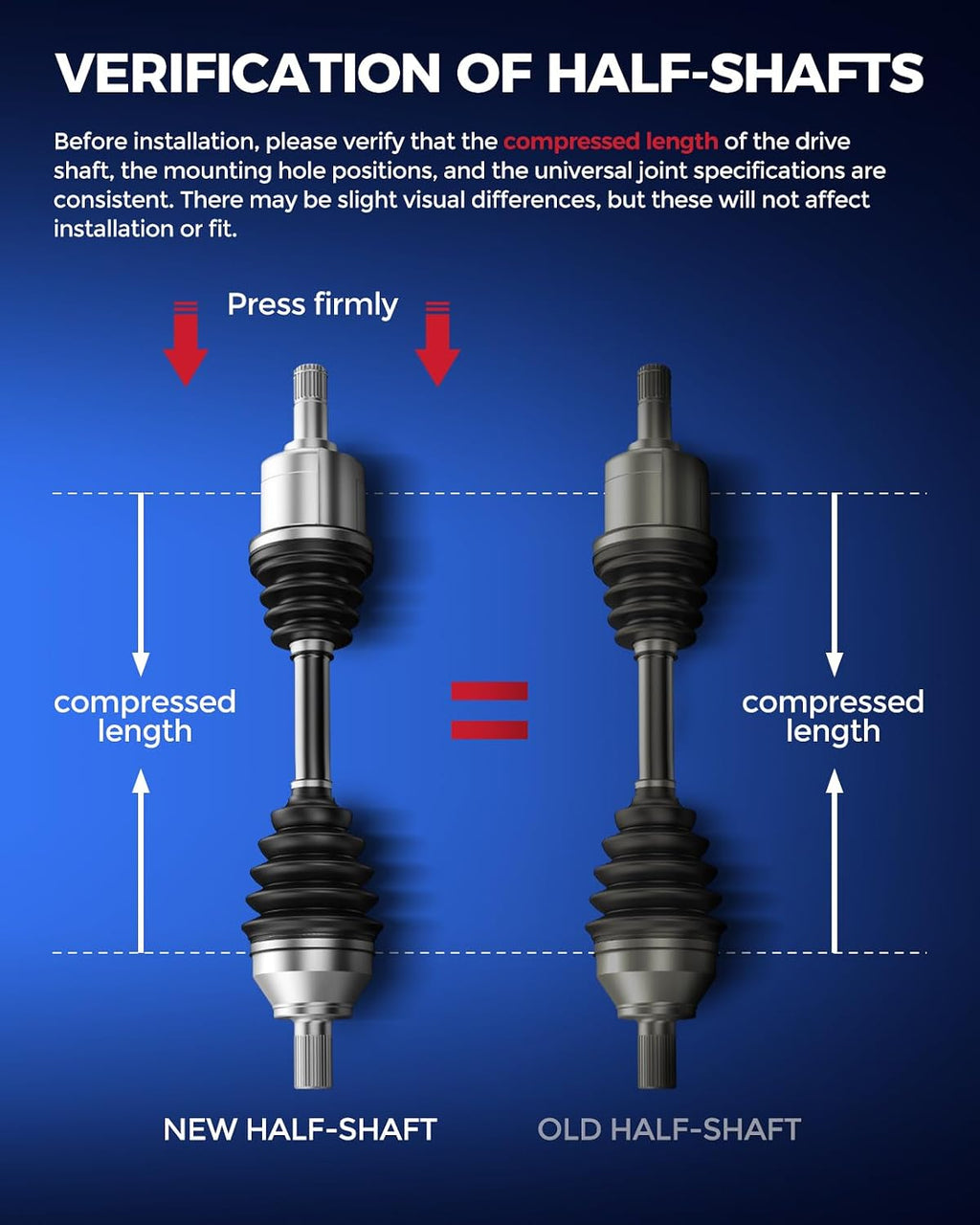 KAX Front CV Axle Shaft for Subaru Outback, Impreza, Legacy