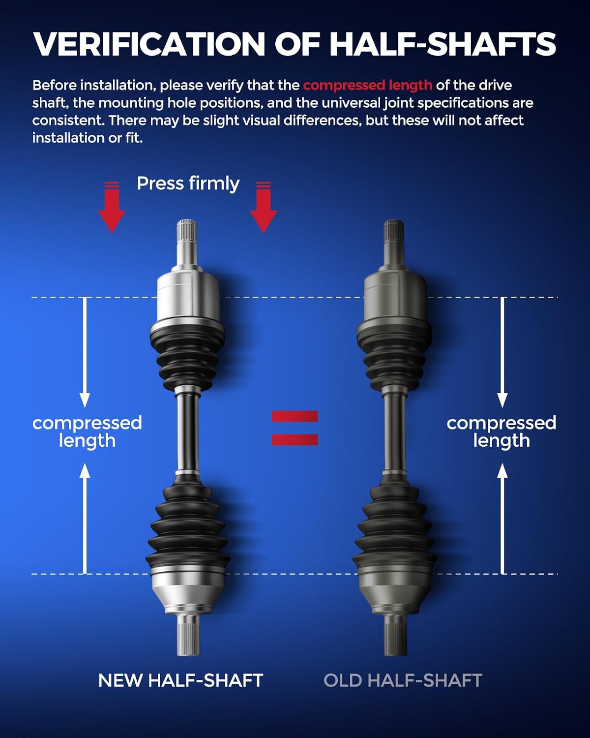 KAX Front CV Axle Shaft for Subaru Outback, Impreza, Legacy