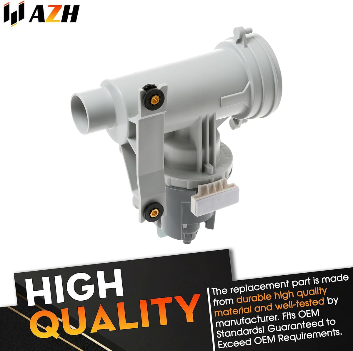 Drain Pump Replacement For GE GFW400SCK0WW GFW400SCM0WW GFW430SSM0WW GFW430SSM1WW GFW450SPK0DG GFW450SSK0WW GFW450SSM1WW GFWH1200D0WW GFWH1200H0WW GFWH1200H1WW GFWH1300D0WW Washing Machine