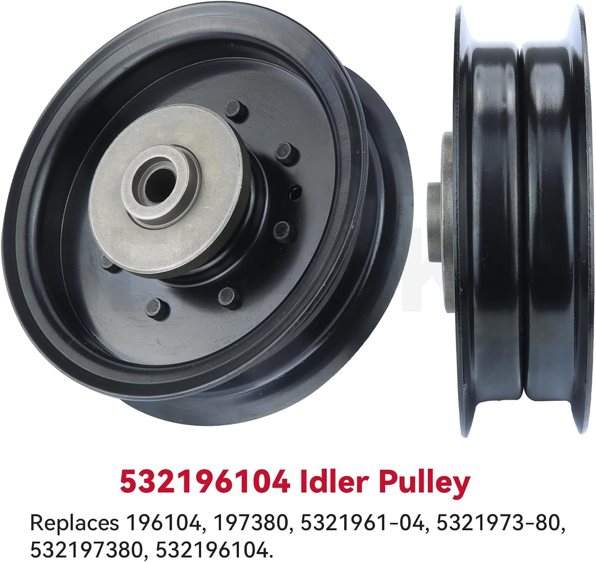 GELASKA 532197380 532196104 Husqvarna Idler Pulley for Husqvarna 48 54 Deck