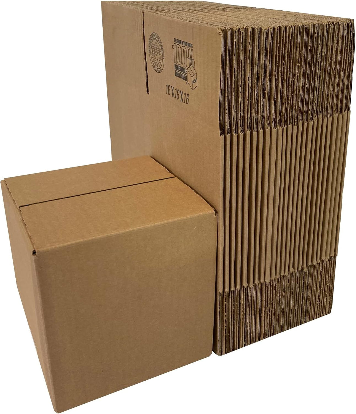 Corrugated Boxes 16" x 16" x 16" Cube Boxes For Shipping