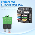 Nilight 6PCS Circuit Breaker Manual Resettable Fuse Assortment Kit