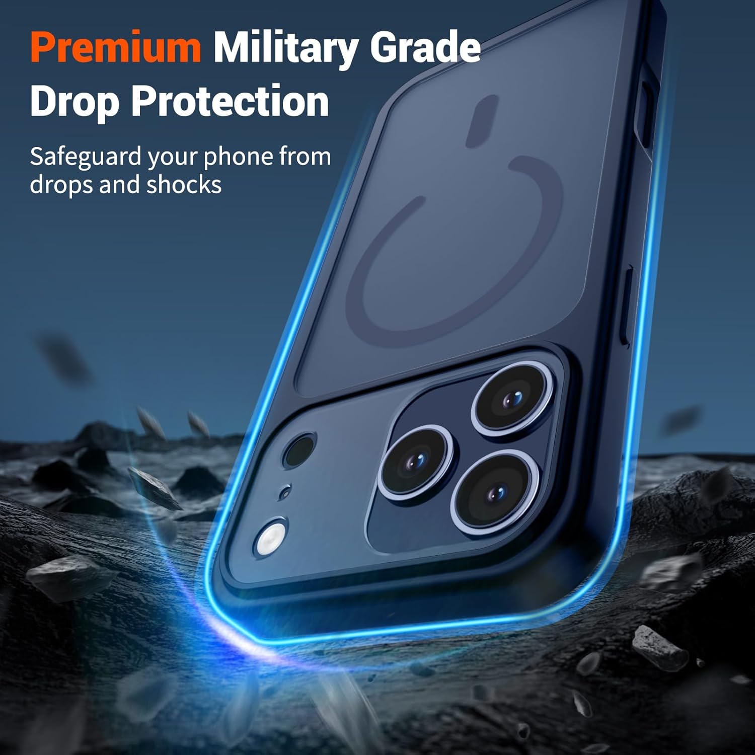 Magnetic for iPhone 17 Pro Max Case (Compatible with MagSafe)(Military Grade Drop Protection)(Camera Protection)