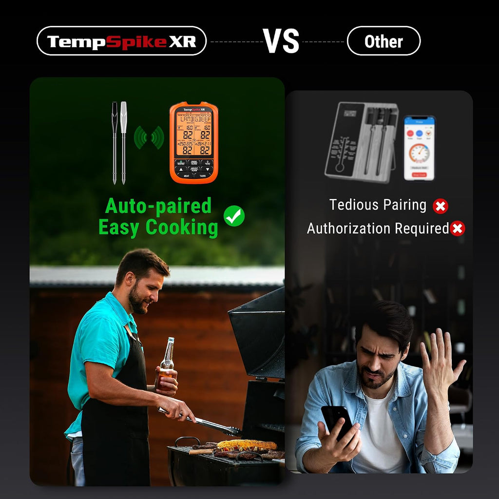 TempSpike 1000FT Wireless Meat Thermometer Digital with 2 Probes