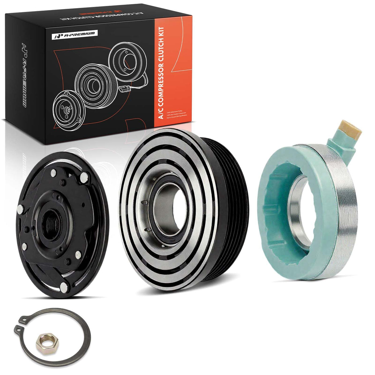 A-Premium Air Conditioner AC Compressor Clutch Kit