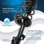 Detroit Axle - AWD Front Steering Knuckles & Hub Bearings Struts Rear Shock