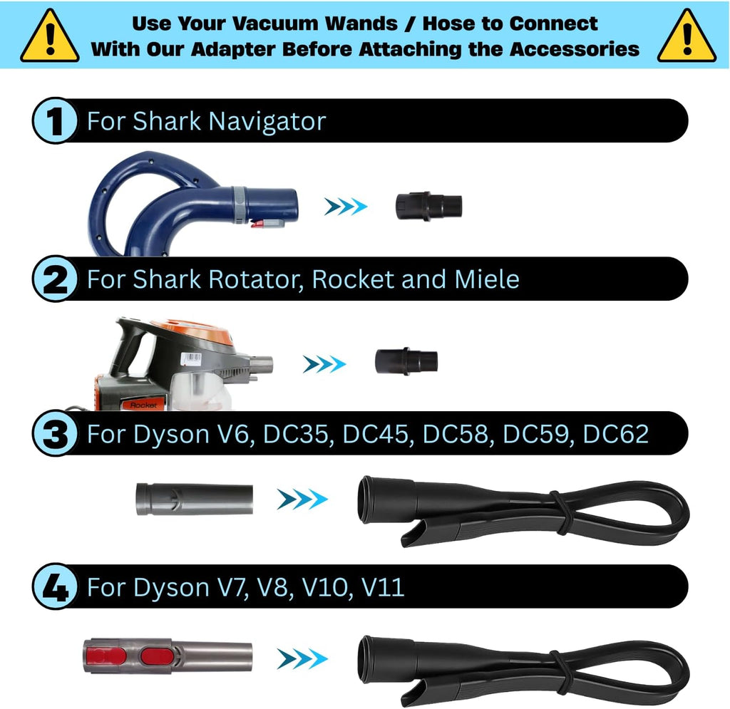 Dryer Vent Cleaner Kit & Refrigerator Condenser Coil Brush-Dryer Lint Brush Vent Trap Cleaner-Vacuum Attachment for