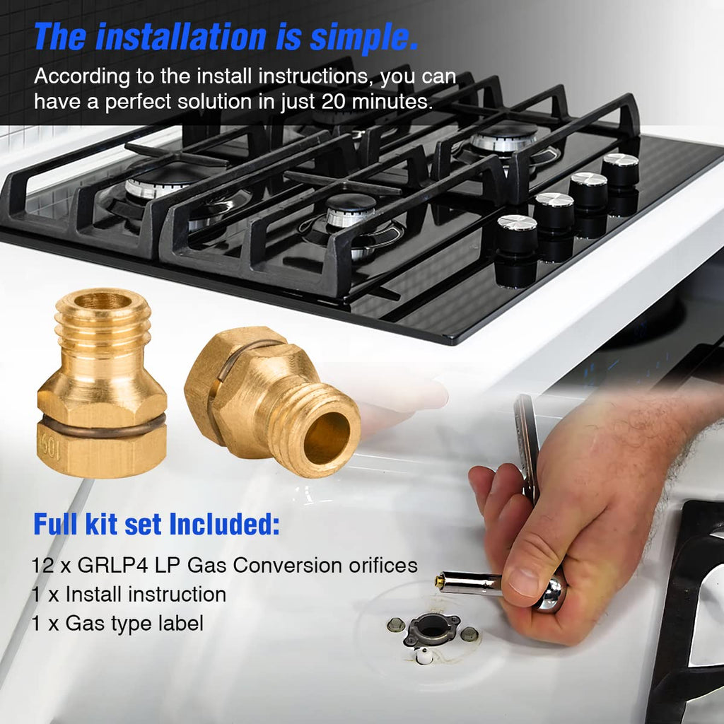 Anlvxin GRLP4 LP Gas to Propane Conversion Kit for Gas Stove Range