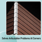 32 Pcs White Aluminum Siding Corners Outside