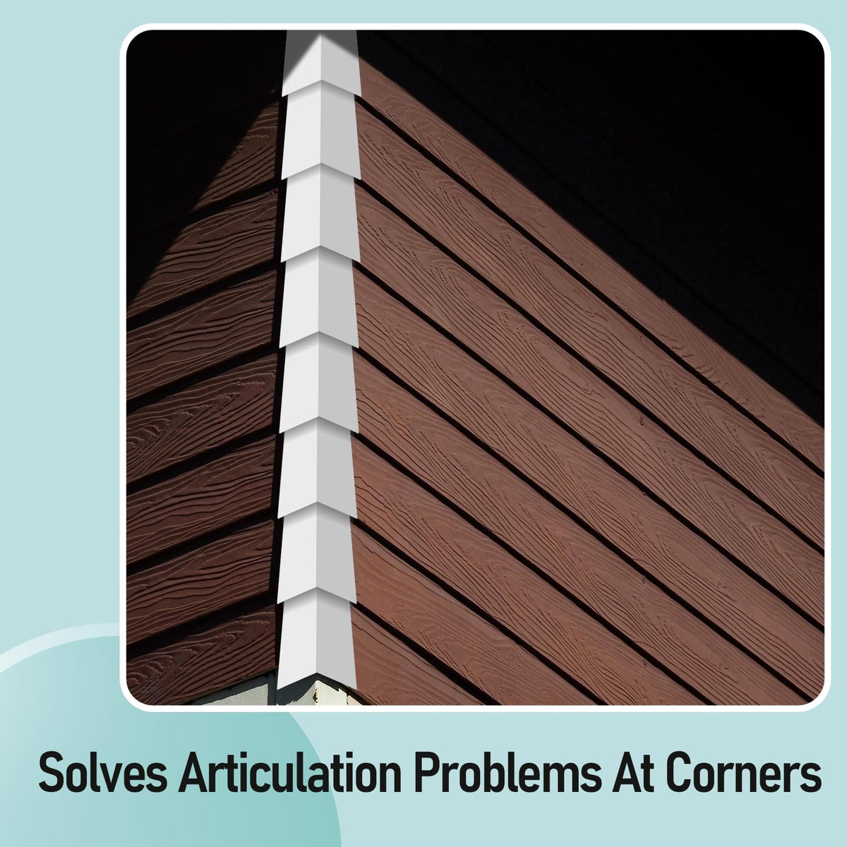 32 Pcs White Aluminum Siding Corners Outside