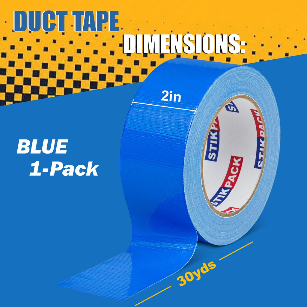 Heavy Duty Blue Duct Tape 2 Inches x 90 Feet, 1 Roll