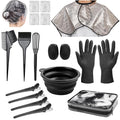 19 Pcs Professional Hair Bleach Kit Hair Coloring Products with Hair Dye Brush, Hair Color Bowl, Hairclips