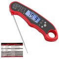LONICERA Digital Meat Thermometer, 1-2s Instant Read, Foldable Probe, Red
