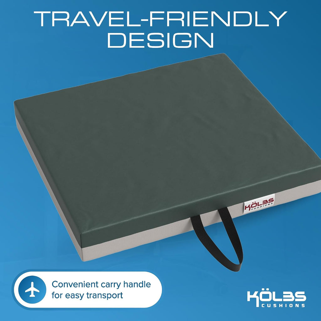 Gel Extreme Wheelchair Seat Cushion, Coccyx, Sciatica & Tailbone Pain Relief, Ideal for Office, Kitchen Wheelchairs