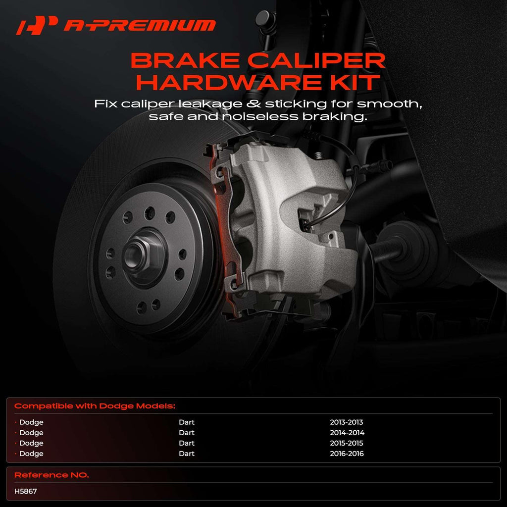 A-Premium Rear Side Disc Brake Hardware Kit