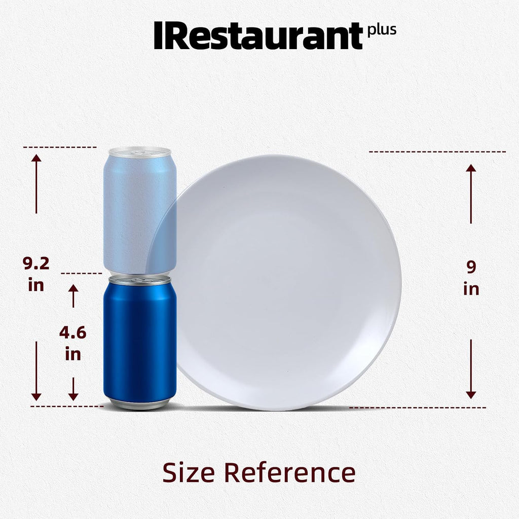Stoneware Coupe Commercial Grade Dinnerware, Matte White, Plate 9", Case of 24