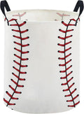 Ball Laundry Basket,Baseball Hamper Collapsible Canvas Waterproof Storage Bin, Cute Hamper,Gift Baskets(Baseball)