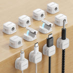 JOYROOM 12 Pack Magnetic Cable Clips, Cord Organizer Adhesive Wire Holder