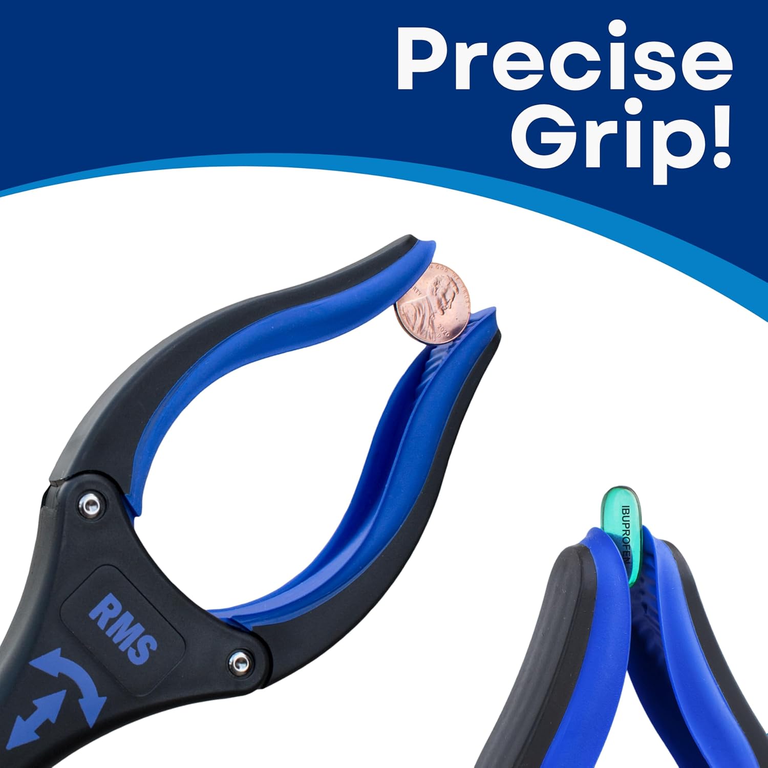 34 Inch Extra Long Reacher Grabber - Foldable Gripper and Reaching Tool with Rotating Jaw