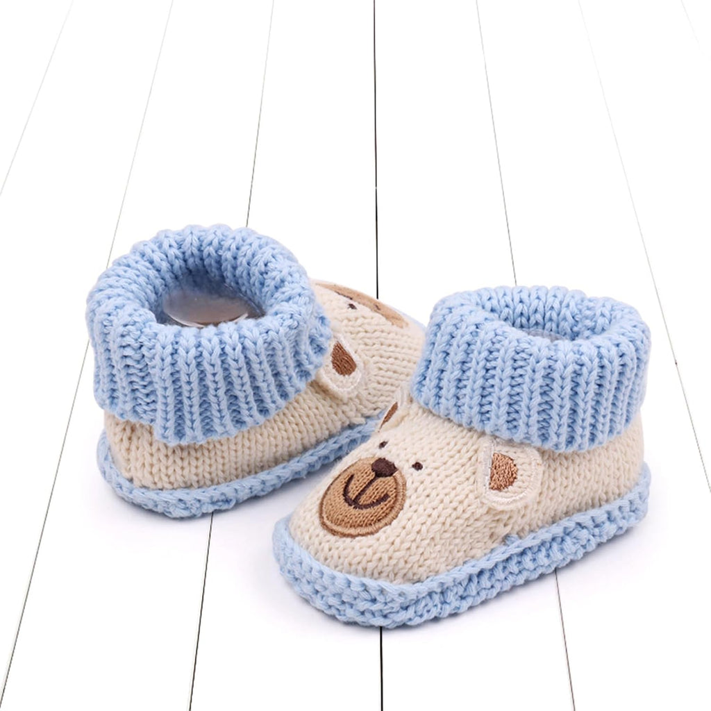 Baby Boy Girl Knitted Booties Soft Sole Warm Walking Shoes