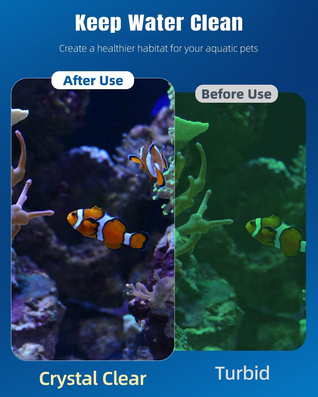 Filter Floss for Fish Tank, Aquarium Filter Media, Aquarium Filter Floss, Polyester Filter Cotton for Freshwater &