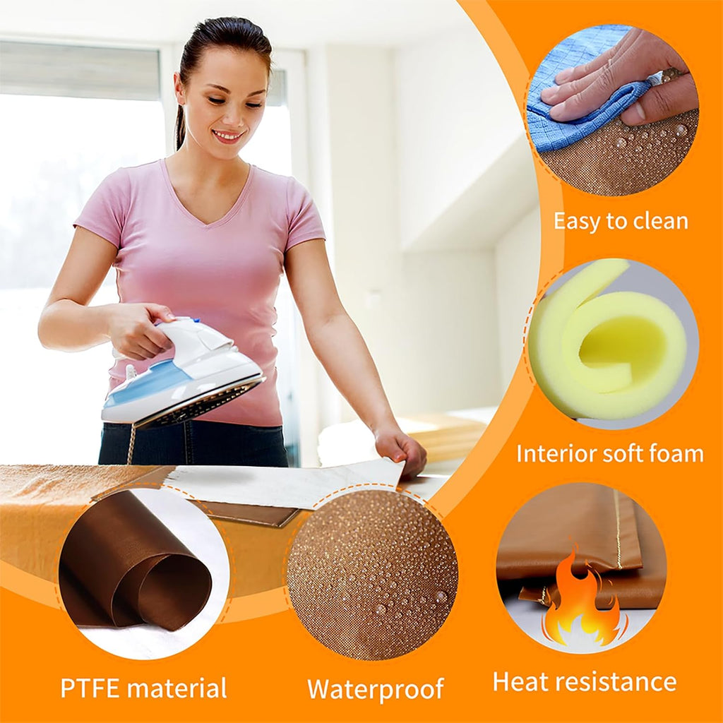 Heat Press Pillow, Heat Transfer Pad for Crafts, 4 Pack 4 Sizes | Teflon Sheet, Heat-resistant, Non-stick, Provide