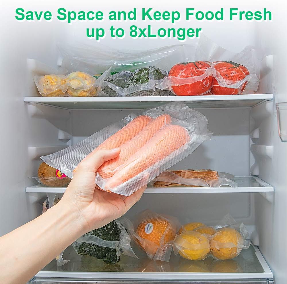Vacuum Sealer Bags Rolls with 4 Pack 11"x50' for Food Storage