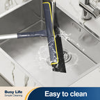 Floor Squeegee Broom EVA Foam Blade Aluminum Pole