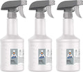 16 oz Empty Plastic Spray Bottles for Cleaning Solutions, Heavy Duty Household Reusable Spray Bottles with