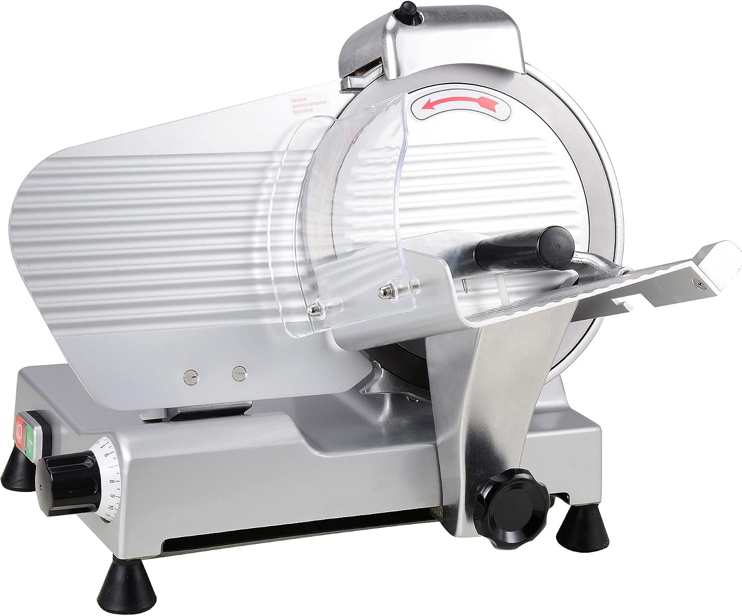 Commercial Food Slicer 10" Blade Meat Cheese Deli 110V 530RPM CE Approved NEW
