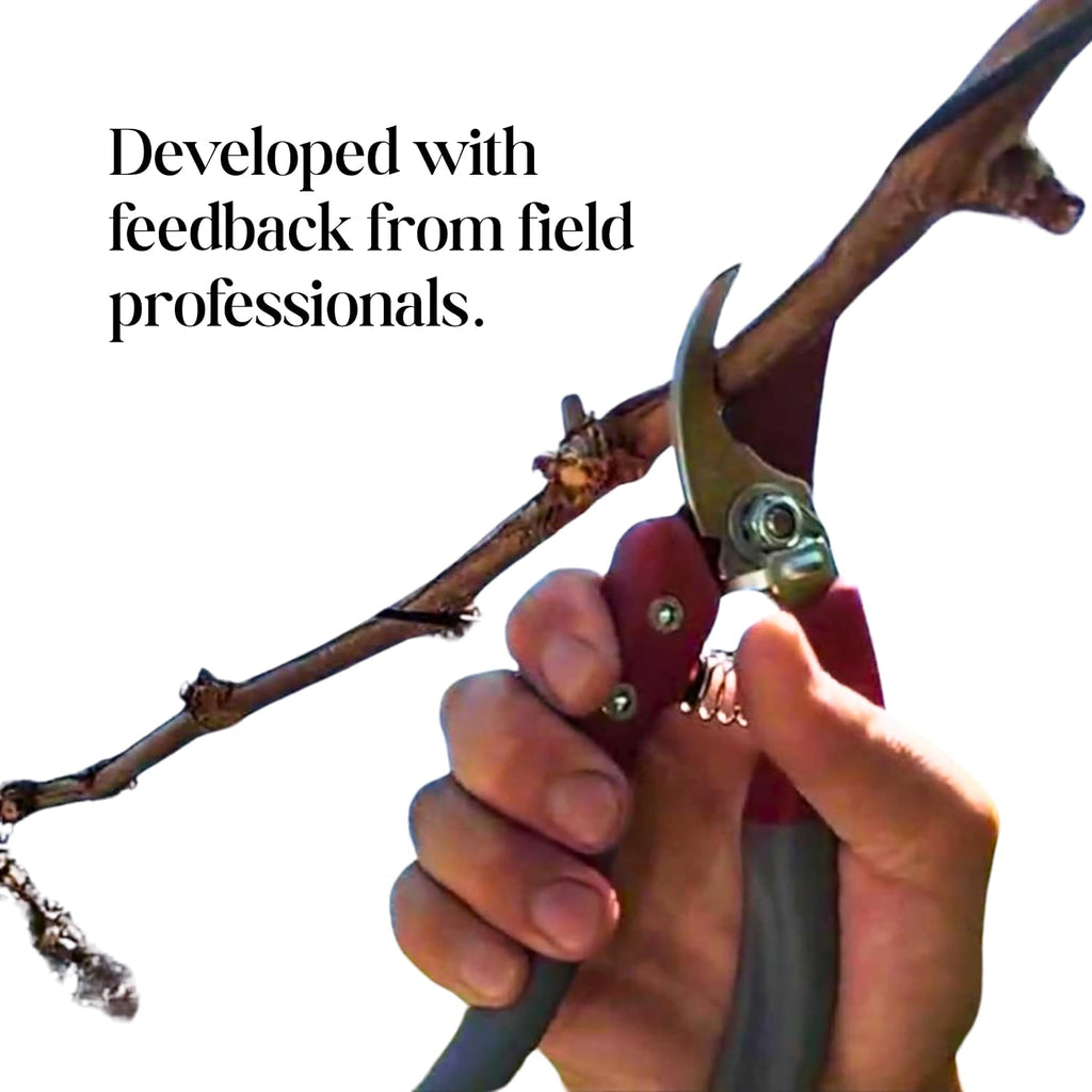 CHIKAMASA PS-8PLUS-R Professional pruning shears for horticulture and flowers with anti-rotation function for lock nut