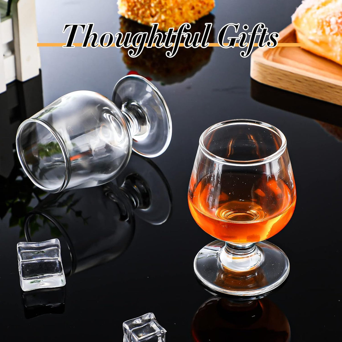 24 Pcs Shot Glasses Cognac Snifter Small Brandy for Tasting, 3.5oz