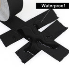Black Gaffer Tape, Matte Non-Reflective, 1/2inch x 20yds No Residue Hand Tear Self-Adhesive Gaffer Tape for Labeling