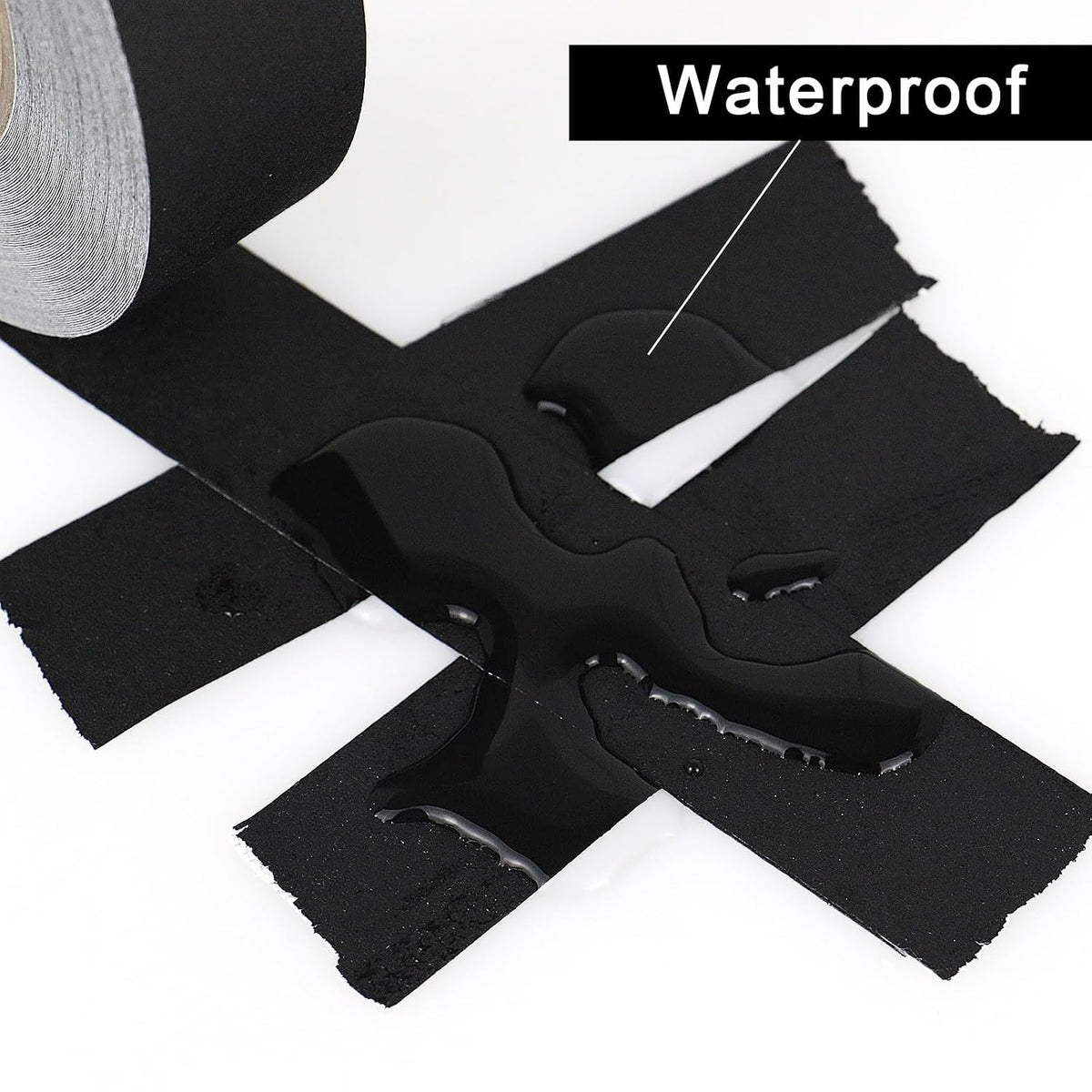 Black Gaffer Tape, Matte Non-Reflective, 1/2inch x 20yds No Residue Hand Tear Self-Adhesive Gaffer Tape for Labeling