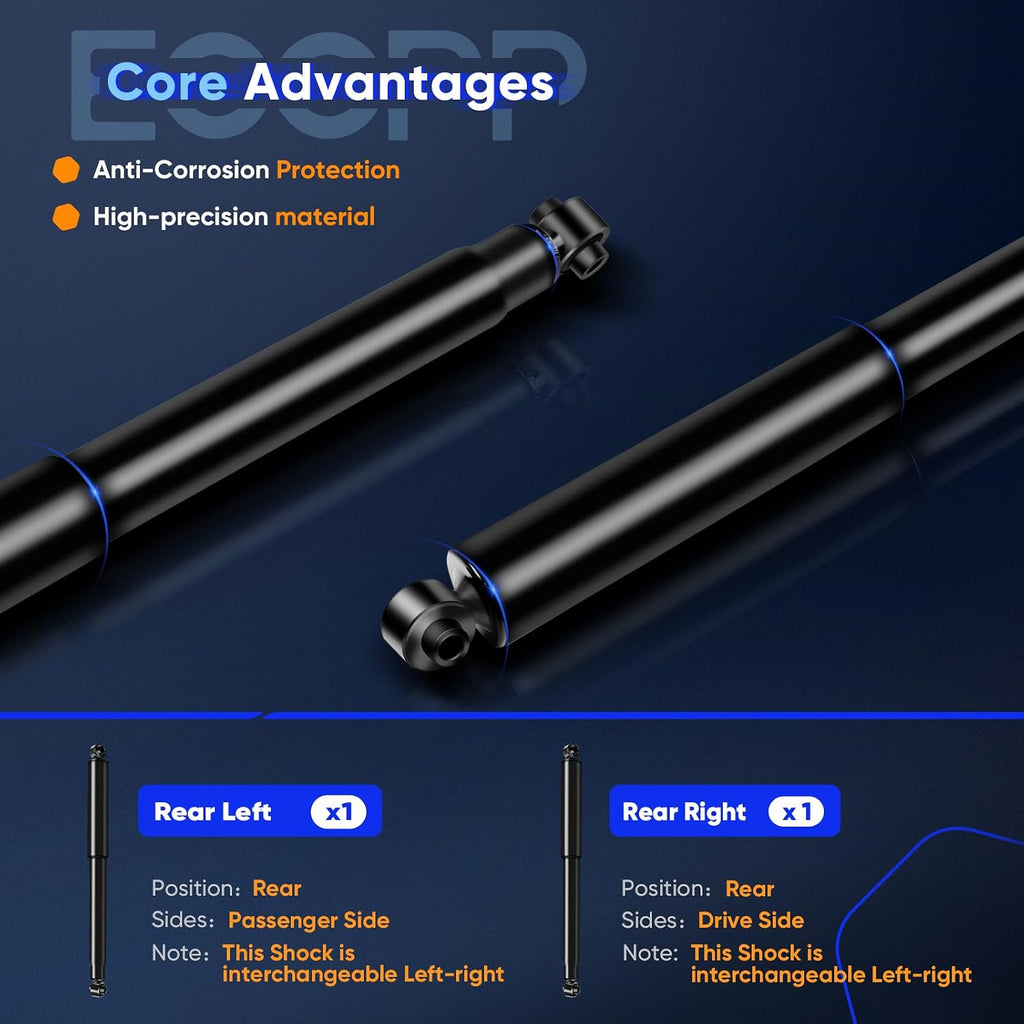 Rear Shocks Absorbers, ECCPP Gas Shocks for Dodge Dakota 2005-2010