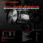 A-Premium Engine Oil Cooler with Gasket Compatible with Mazda