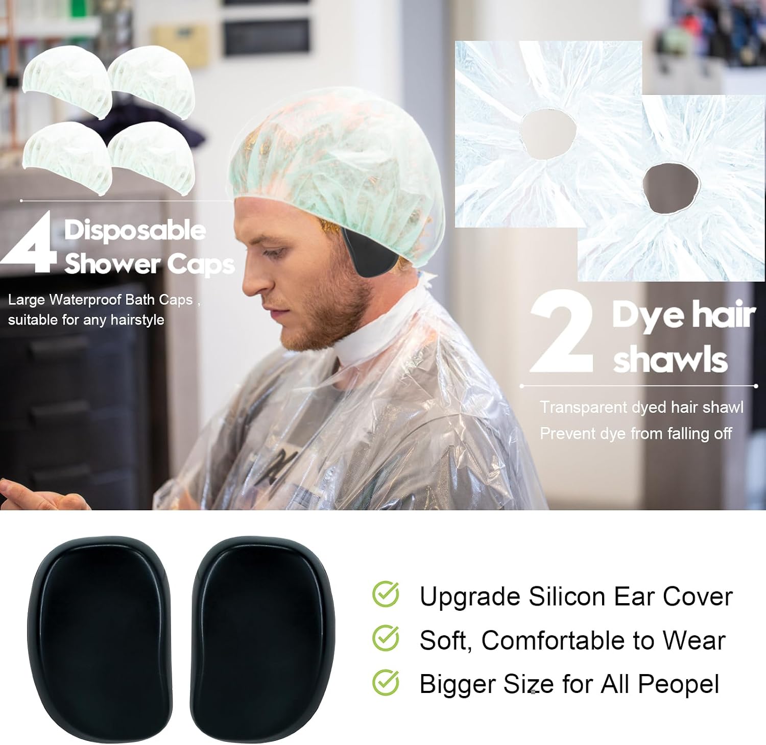21Pcs Hair Dye Kit Professional Hair Coloring Products with Hair Dye Brush, 350ml Hair Color Bowl, Hair Clips