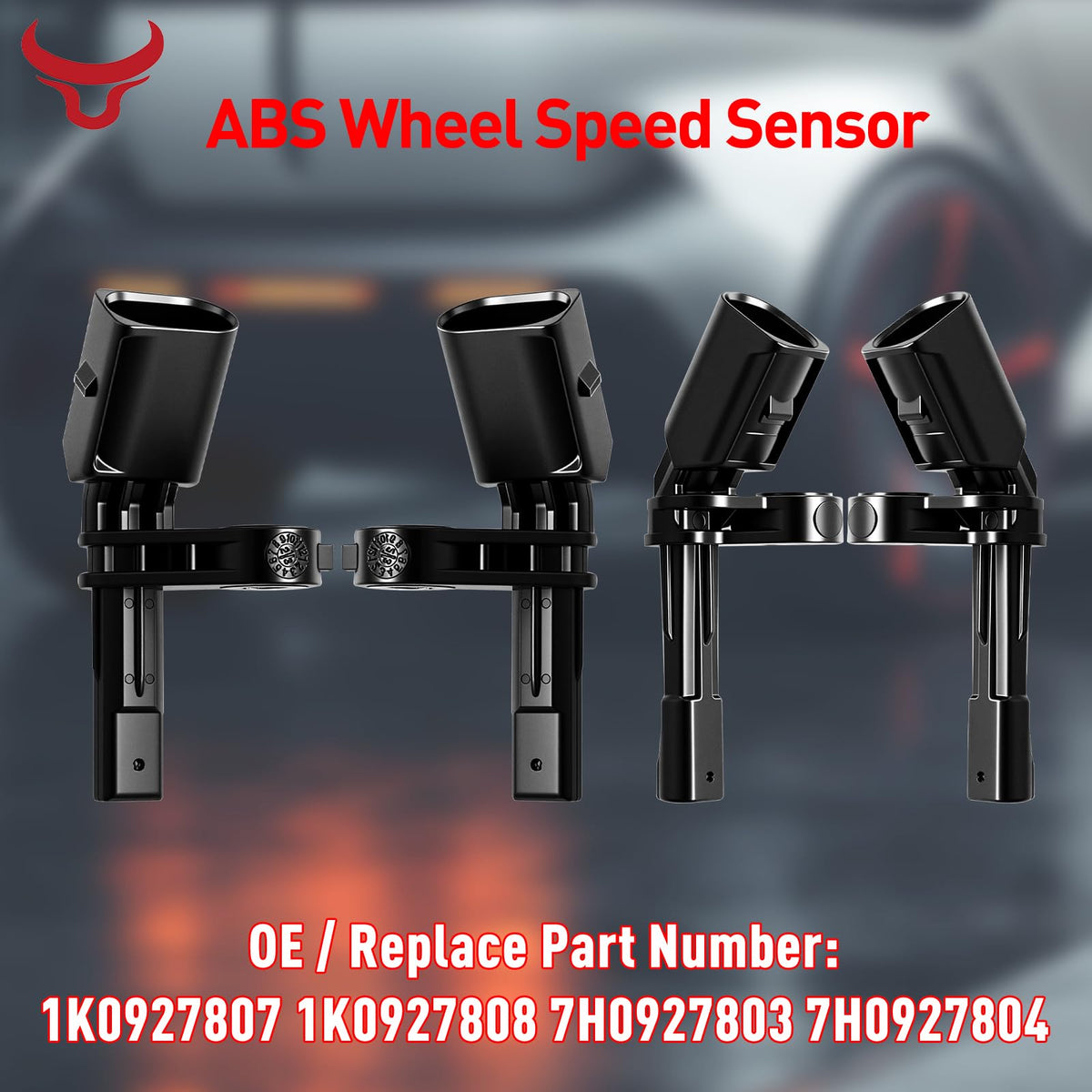 STZJAYE 4PCS Front Rear ABS Wheel Speed Sensor Compatible with Volkswagen