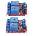 2pcs DC 24V Relay Module 2 Channel Relay Switch with Optocoupler Isolation High/Low Level Trigger