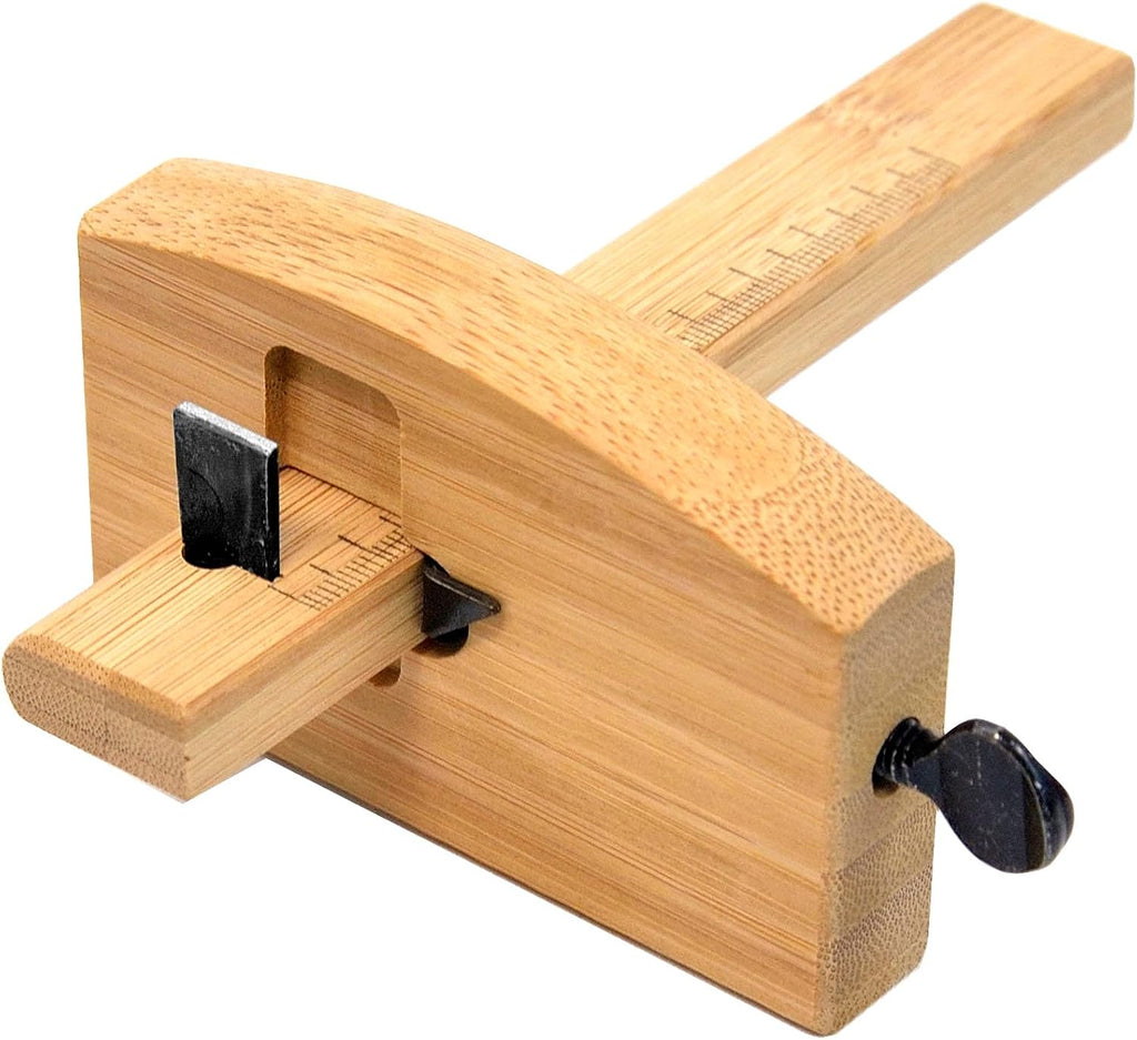 Wood Marking Gauge for Woodworking 3.5", Japanese KEBIKI Scribe Tool | Razor-sharp Japanese steel blade, Made in
