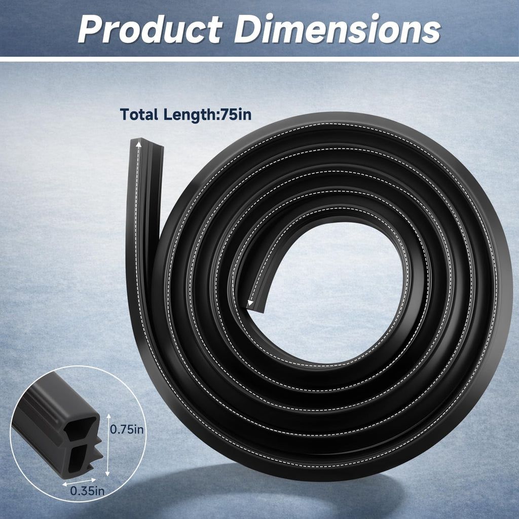 Dishwasher Door Gasket Seal Tub Gasket Replacement Compatible with GE Hotpoint Dishwashers Replace#: WD08X23476 WD08X10088 WD08X20674 WD08X22094 WD08X23476-40PK AP6041569